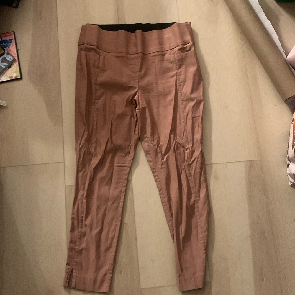 APT.9 Salmon pants with stretchy big waist band
